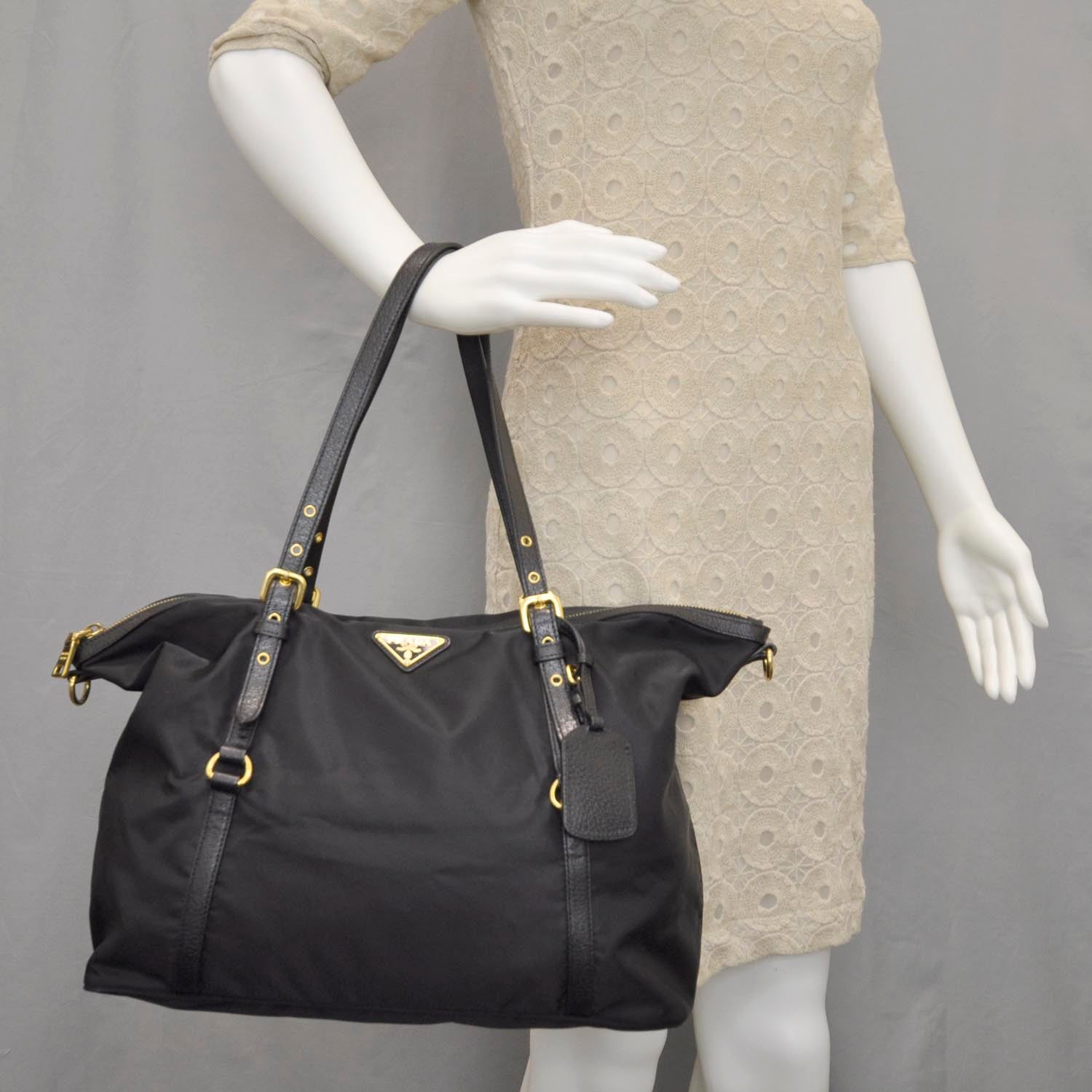 Prada Tessuto Nylon Tote Black 2 of 10