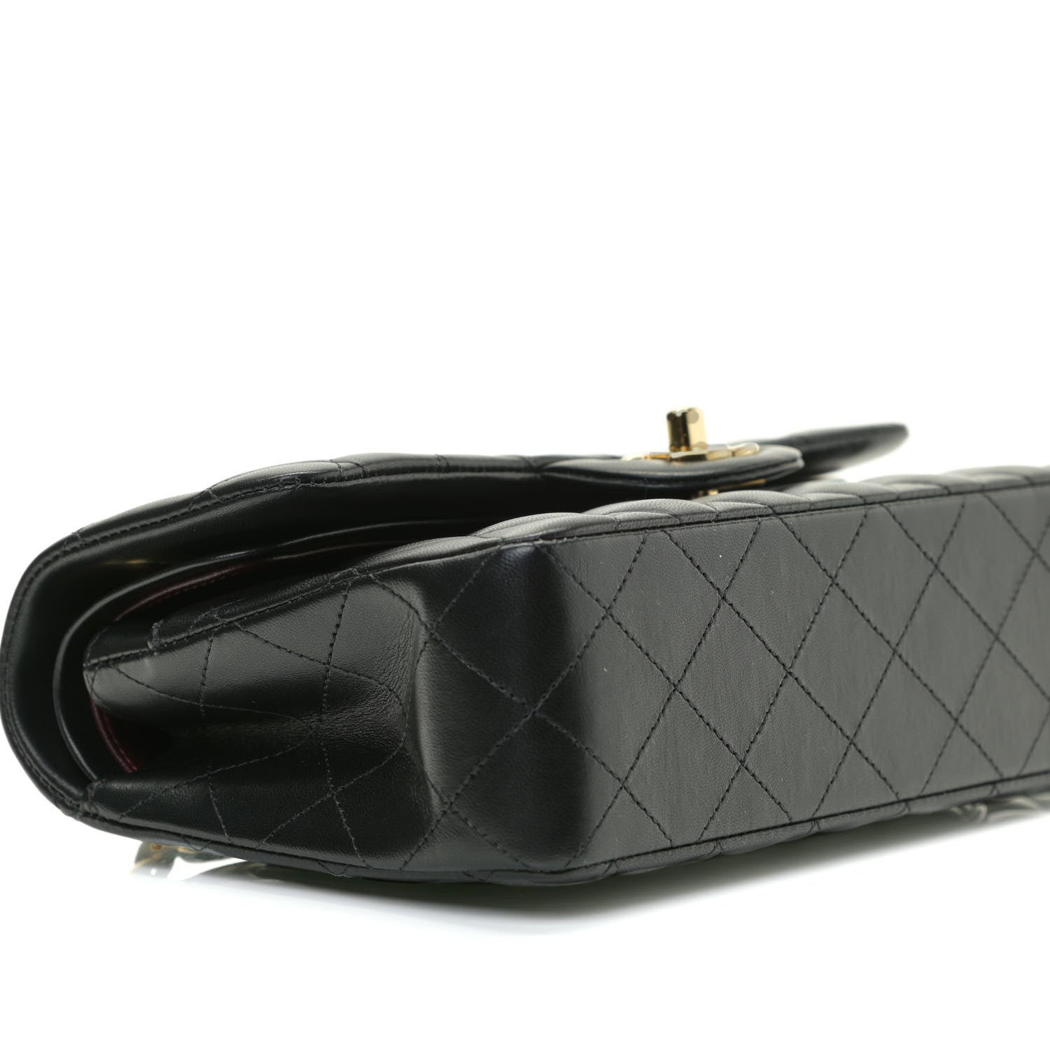 Chanel Lambskin Quilted Small Double Flap Black 8 of 14