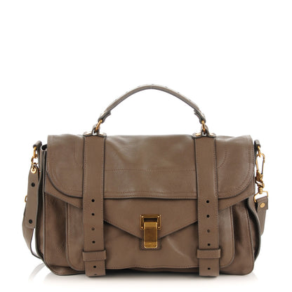 Proenza Schouler Lambskin Medium PS1 Satchel Smoke 1 of 8