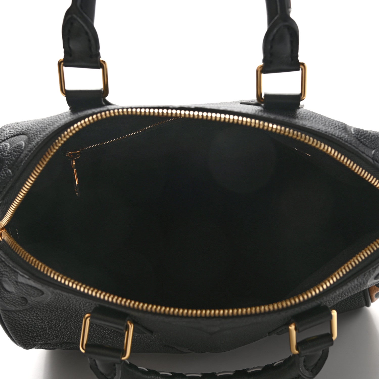 Louis Vuitton Empreinte Monogram Giant Wild At Heart Speedy Bandouliere 25 Black 5 of 10