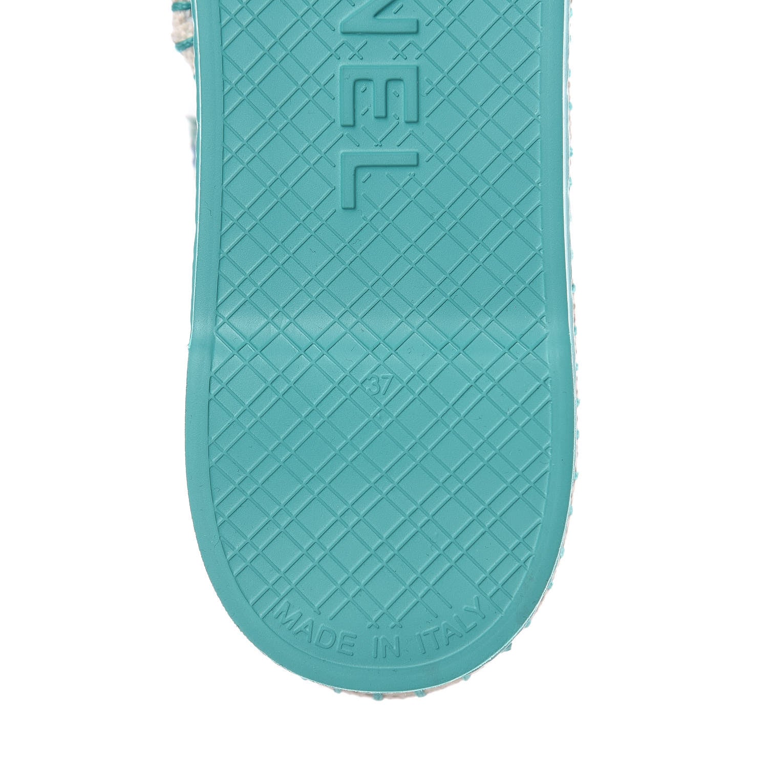 Chanel PVC Tweed CC Espadrilles 37 Green Multicolor 8 of 9