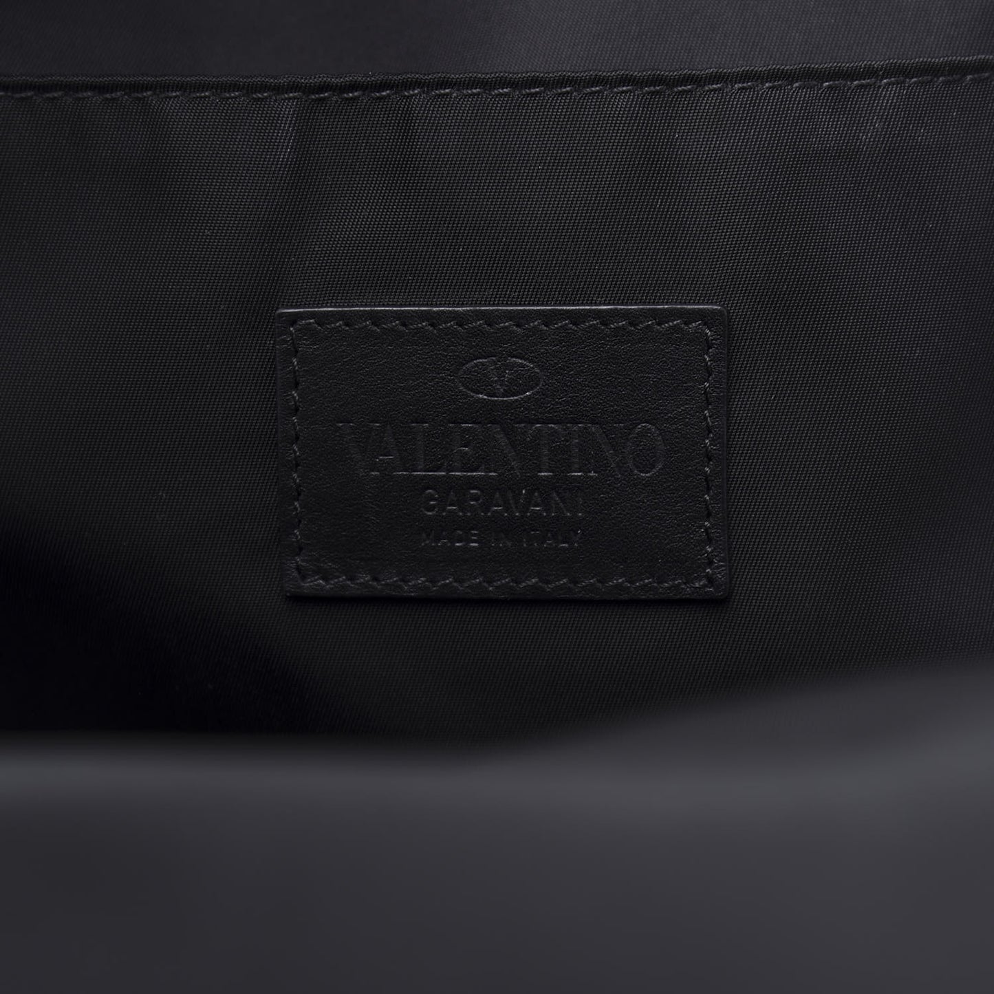 Nylon VLTN Rockstud Backpack Black