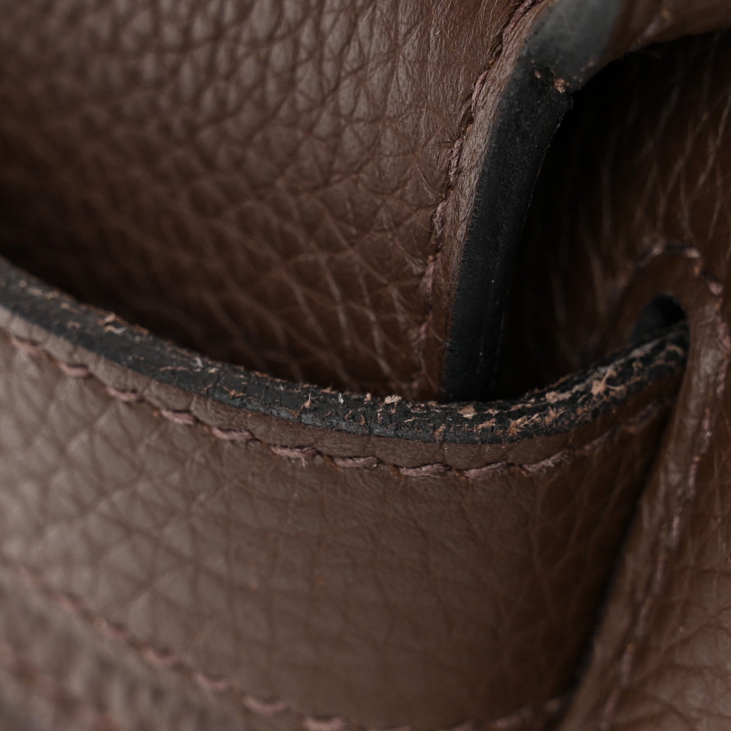 Hermes Taurillon Clemence Shoulder Kelly 40 Cafe 13 of 14