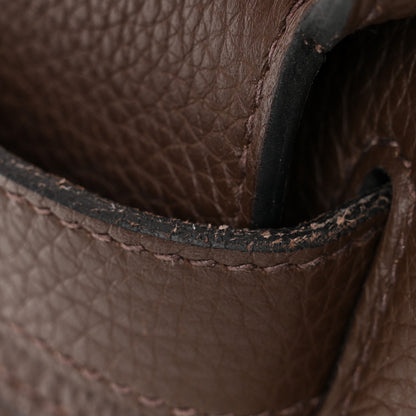 Hermes Taurillon Clemence Shoulder Kelly 40 Cafe 13 of 14