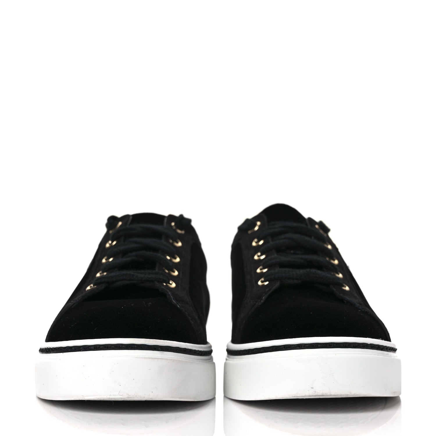 Hermes Velvet Womens Wing Sneakers 38.5 Black 2 of 9