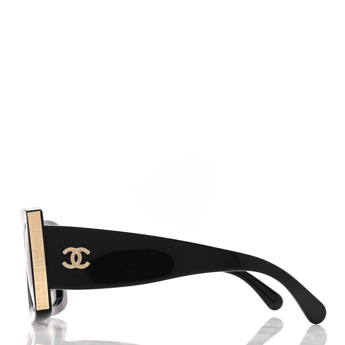 Acetate Rectangle Sunglasses 5435 Black