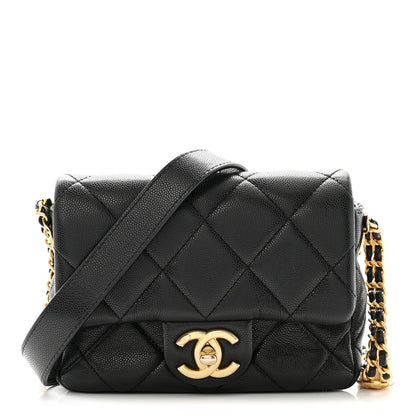 Chanel Caviar Quilted Mini Twist Your Buttons Flap Black 1 of 12