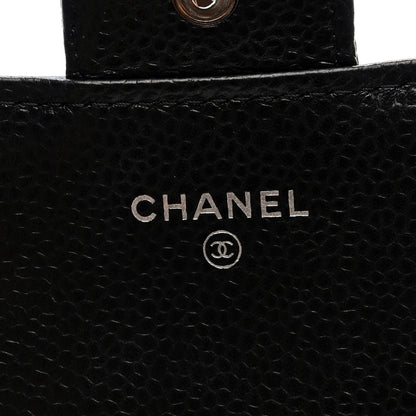 Chanel Caviar Quilted Large Gusset Flap Wallet Black 6 of 7