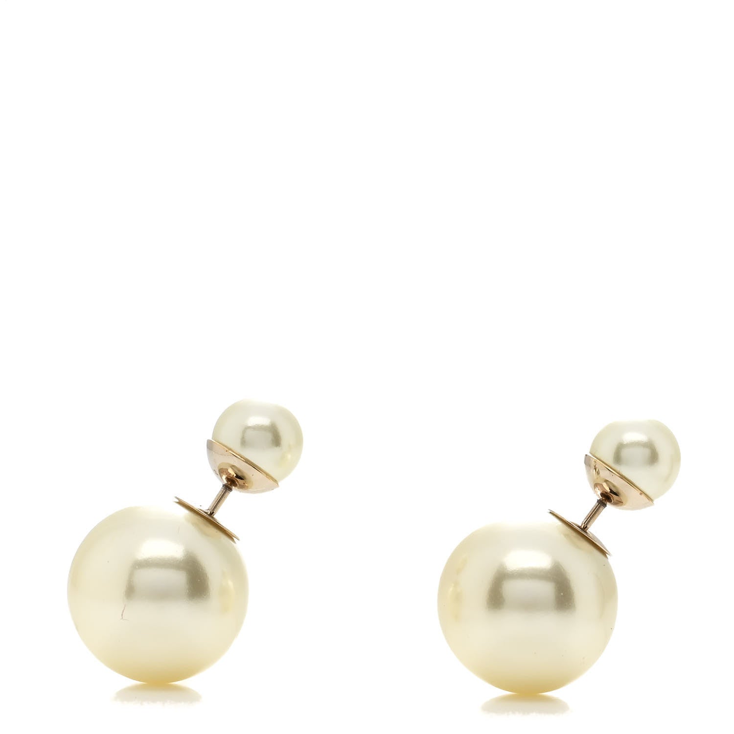 Christian Dior Pearl Mise En Dior Tribal Earrings Gold 1 of 4