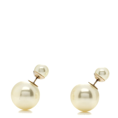 Christian Dior Pearl Mise En Dior Tribal Earrings Gold 1 of 4