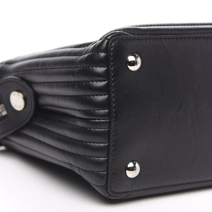 Fendi Shiny Nappa Trapuntata Small DotCom Click Chain Satchel Black 12 of 15