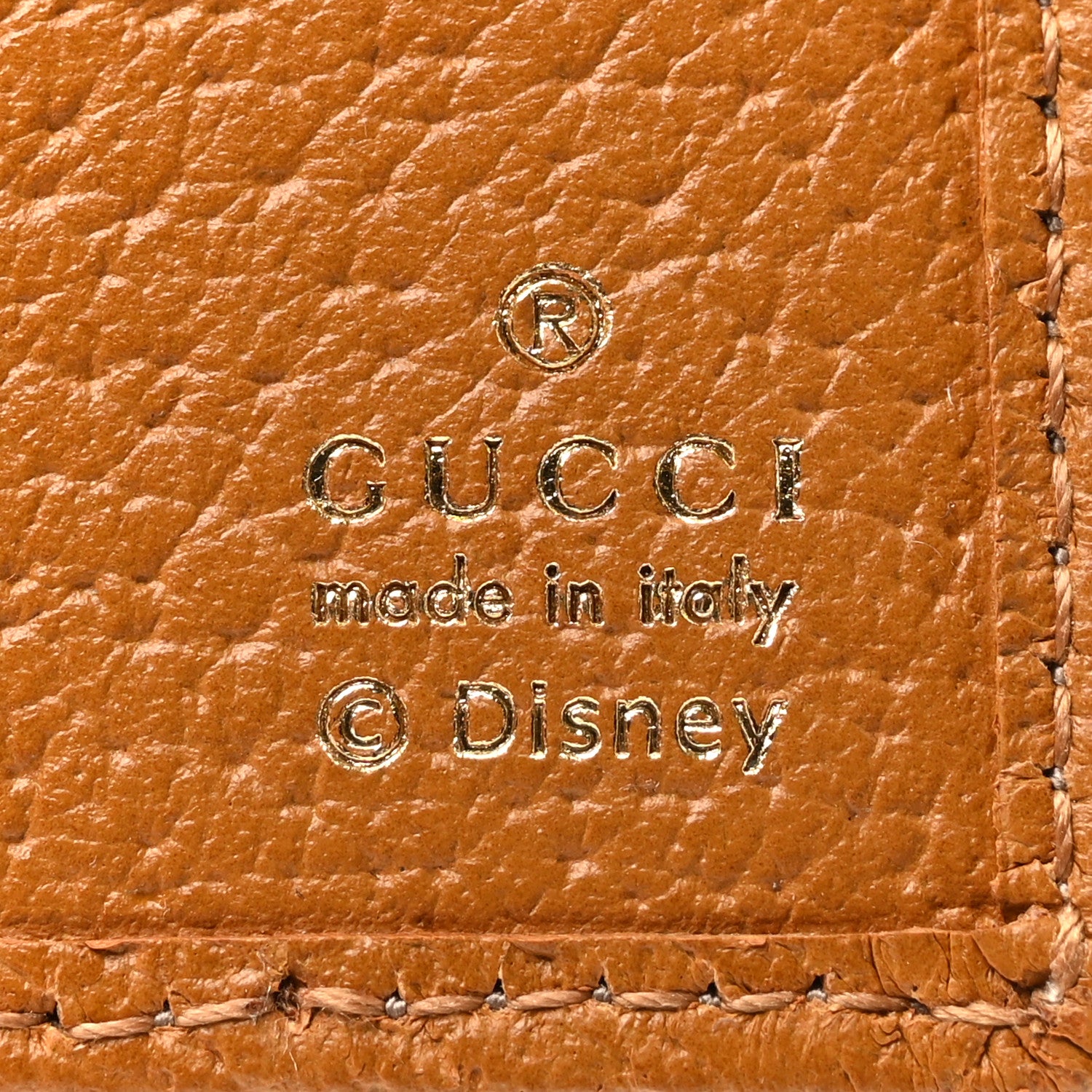 Gucci X DISNEY Mini Vintage GG Supreme Monogram Mickey Mouse Wallet Beige Vintage Sun Oil 6 of 6