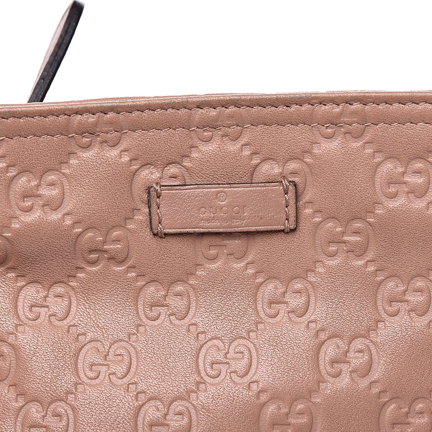 Gucci Guccissima Small Flat Messenger Bag Pink 11 of 14