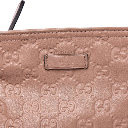 Gucci Guccissima Small Flat Messenger Bag Pink 11 of 14