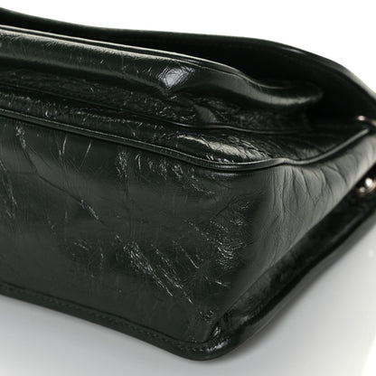 Saint Laurent Crinkled Calfskin Matelasse Monogram Medium Niki Chain Satchel Dark Green 11 of 11