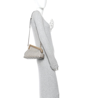 Fendi Vitello Grace Intreccio Nappa Small Fendi First Tortora White Rice 2 of 10