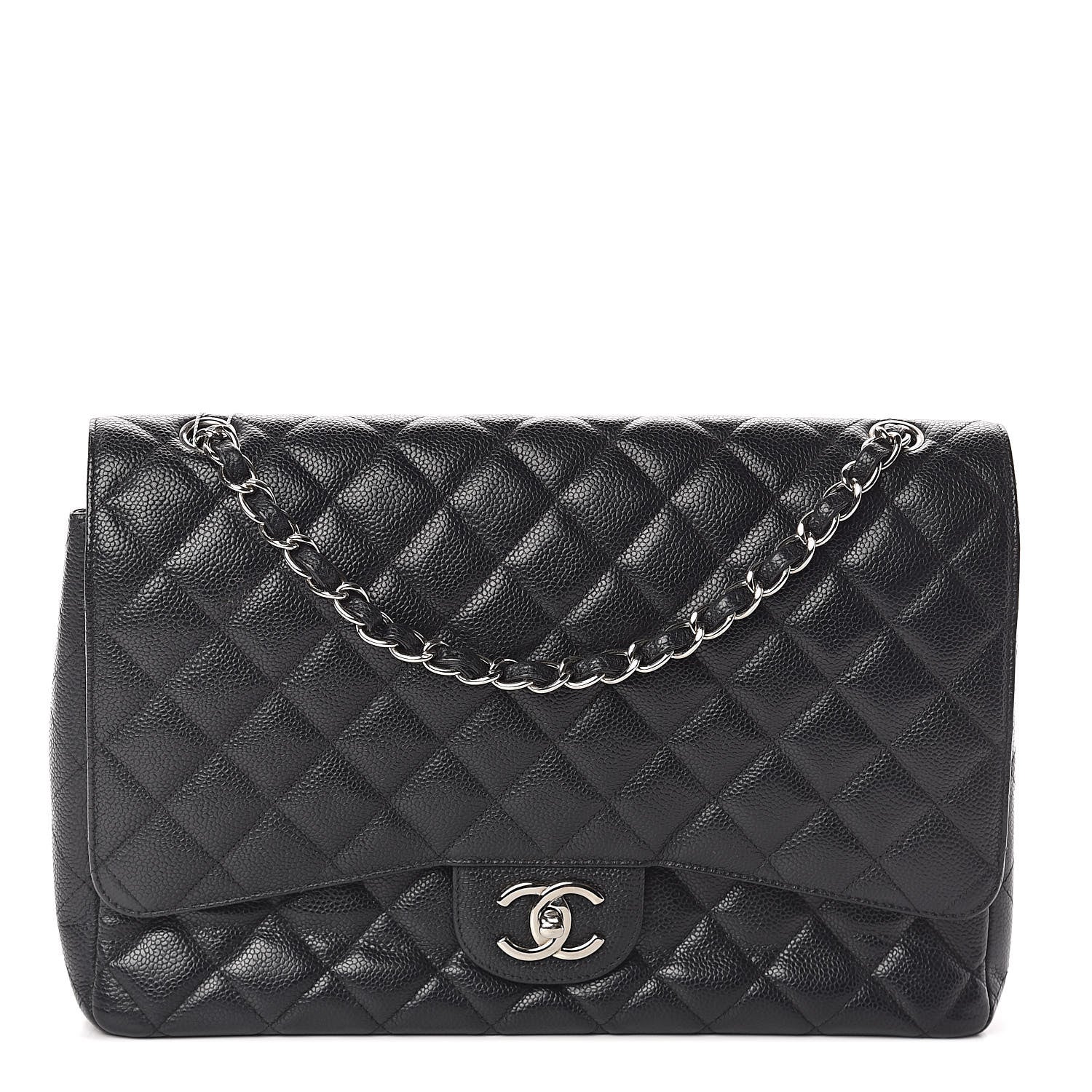 Chanel Caviar Quilted Maxi Double Flap Black 1 of 10