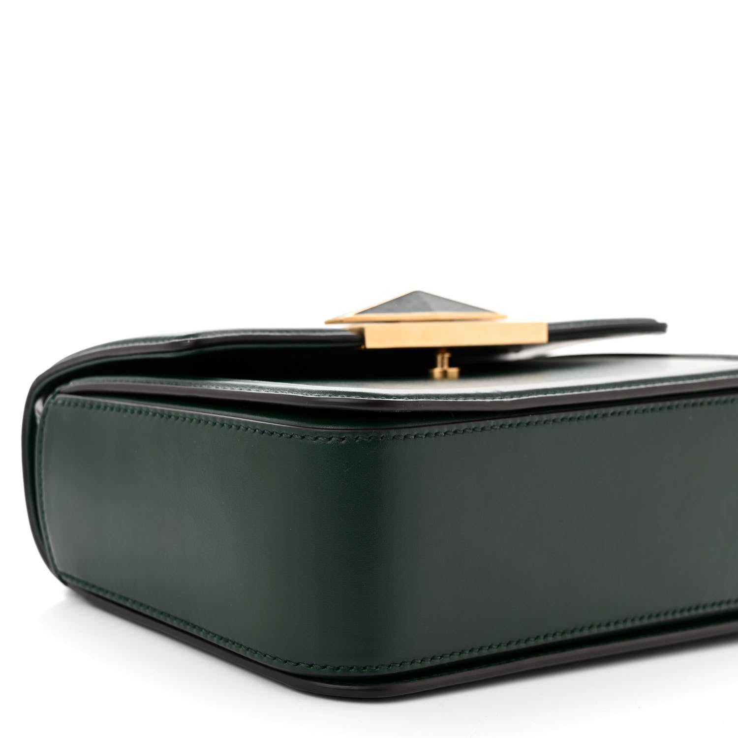 Jimmy Choo Calfskin Diamond Top Handle Crossbody Bag Green 9 of 12
