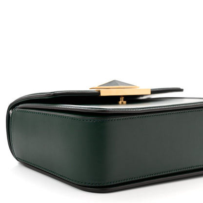 Jimmy Choo Calfskin Diamond Top Handle Crossbody Bag Green 9 of 12