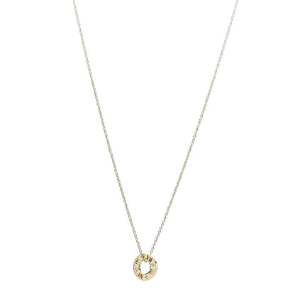 Tiffany 18K Yellow Gold Diamond Atlas Pierced Pendant Necklace 1 of 9