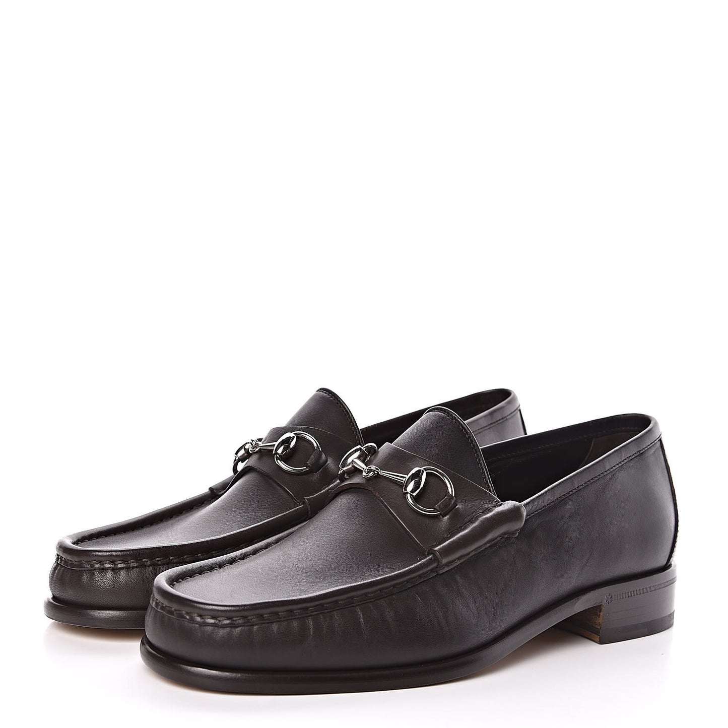 Calfskin Mens 1953 Horsebit Loafers 8 Marrone