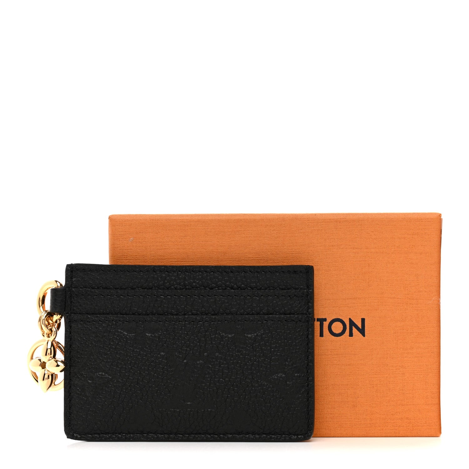 Louis Vuitton Empreinte Monogram LV Charms Card Holder Black 7 of 7