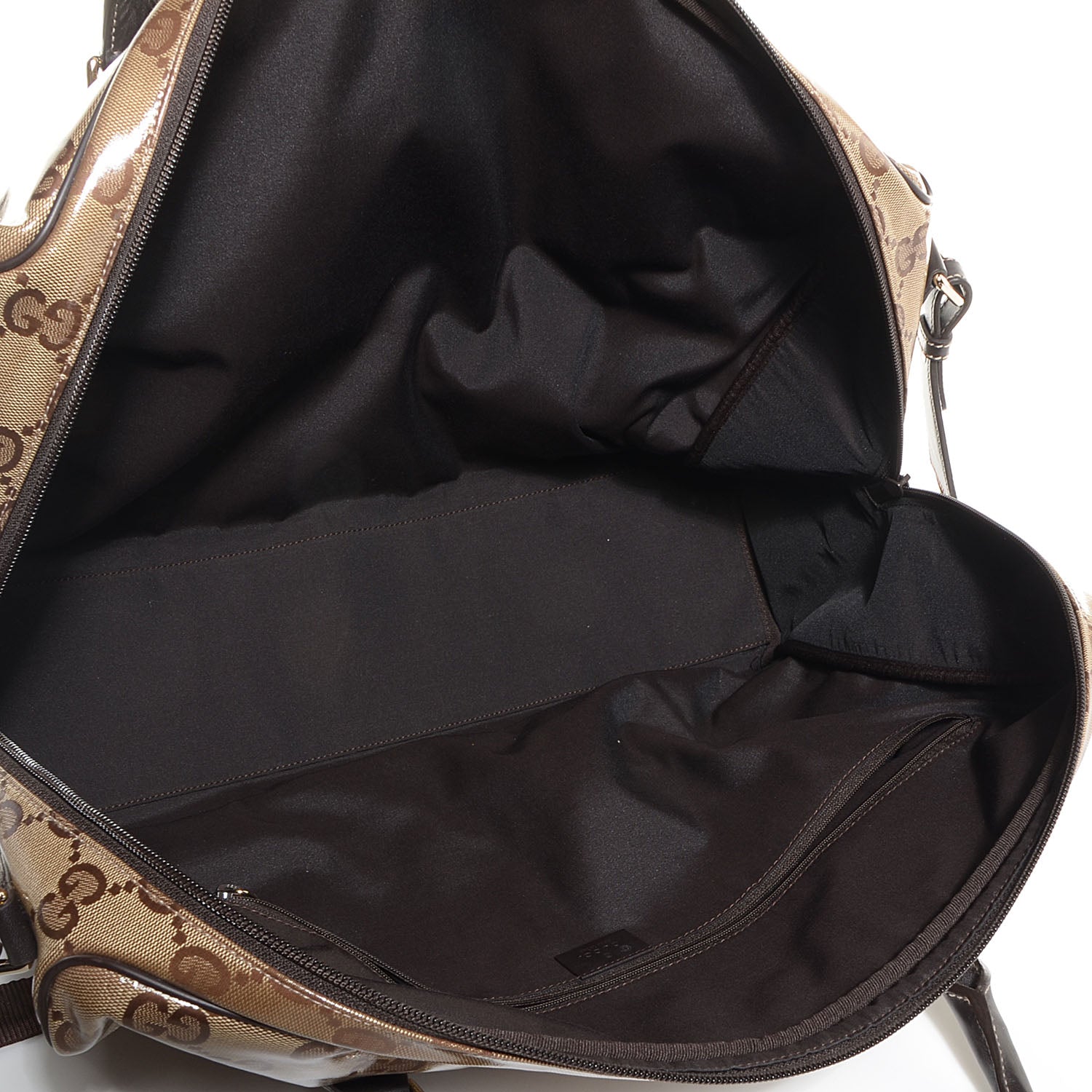 Gucci Crystal Monogram Large Duffle Beige Brown 5 of 9
