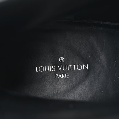 Louis Vuitton Calfskin Wonderland Flat Ranger Boots 37 Black 6 of 7