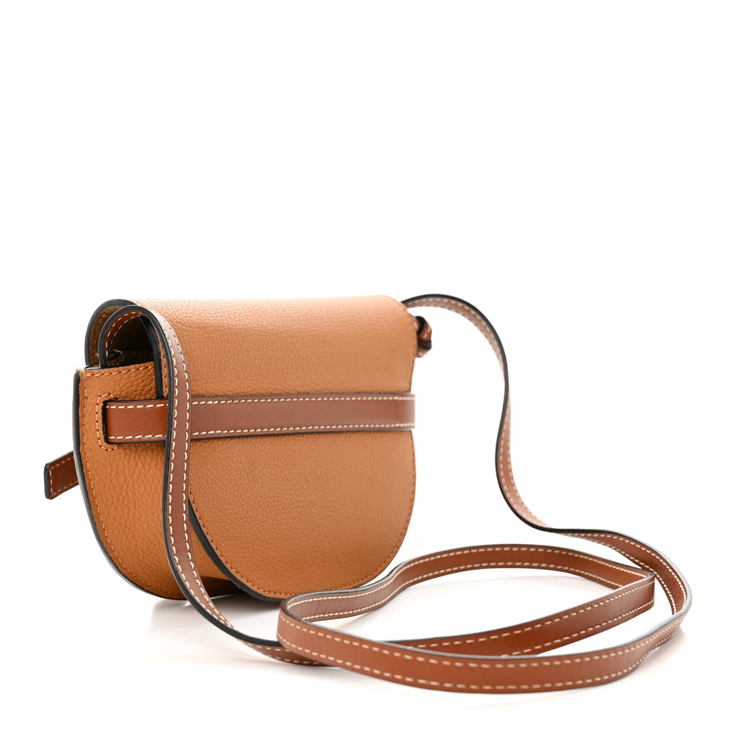 Loewe Grained Calfskin Mini Gate Crossbody Bag Caramel Pecan 3 of 11