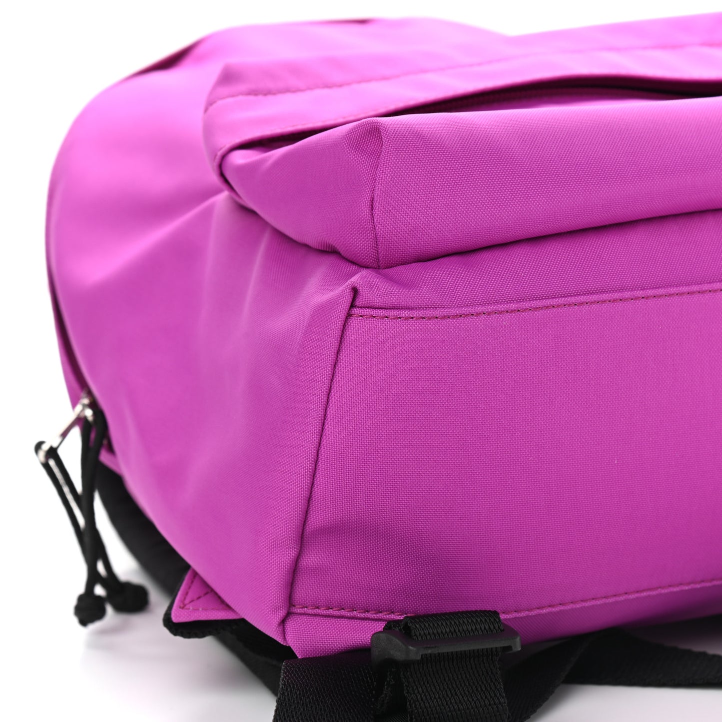 Sport Nylon Logo Embroidered S Wheel Backpack Fuchsia Black