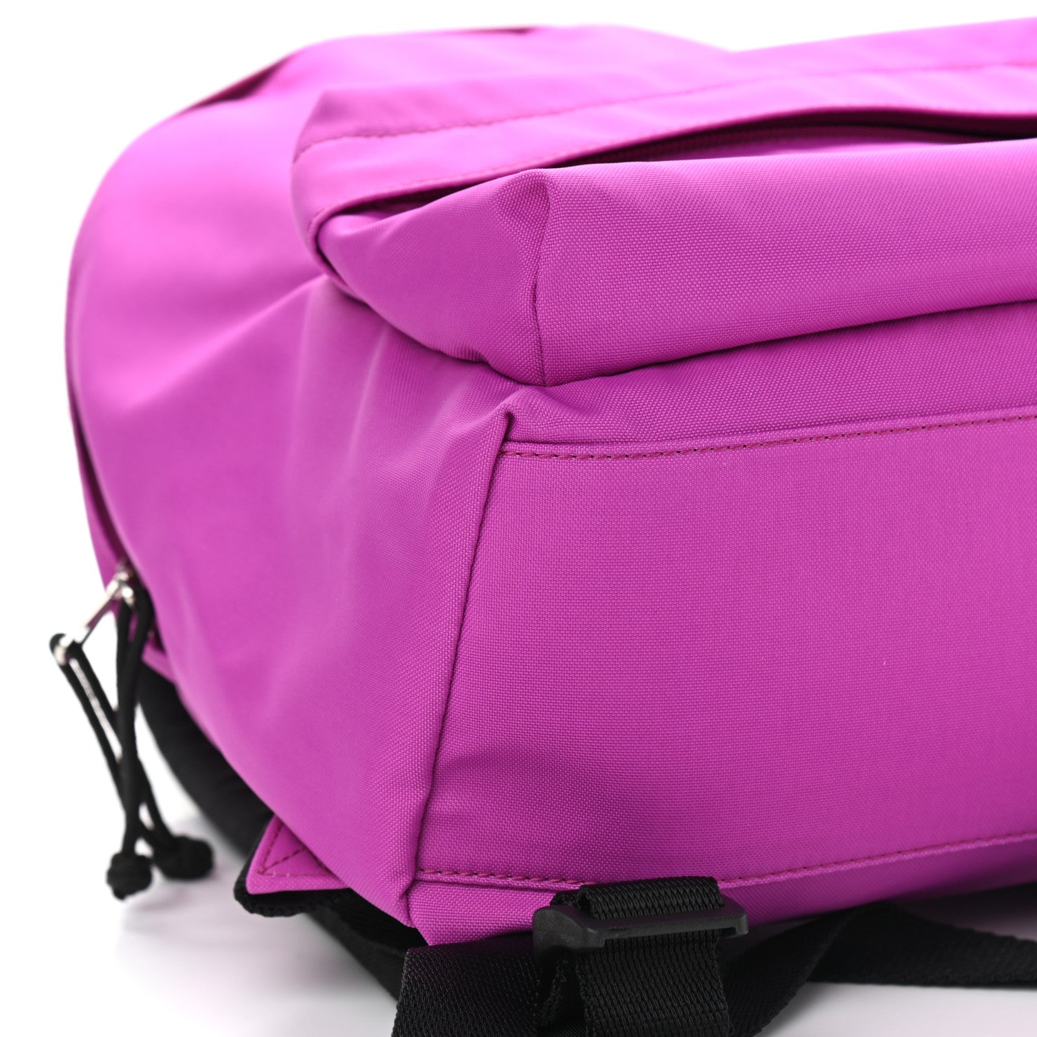 Balenciaga Sport Nylon Logo Embroidered S Wheel Backpack Fuchsia Black 8 of 9