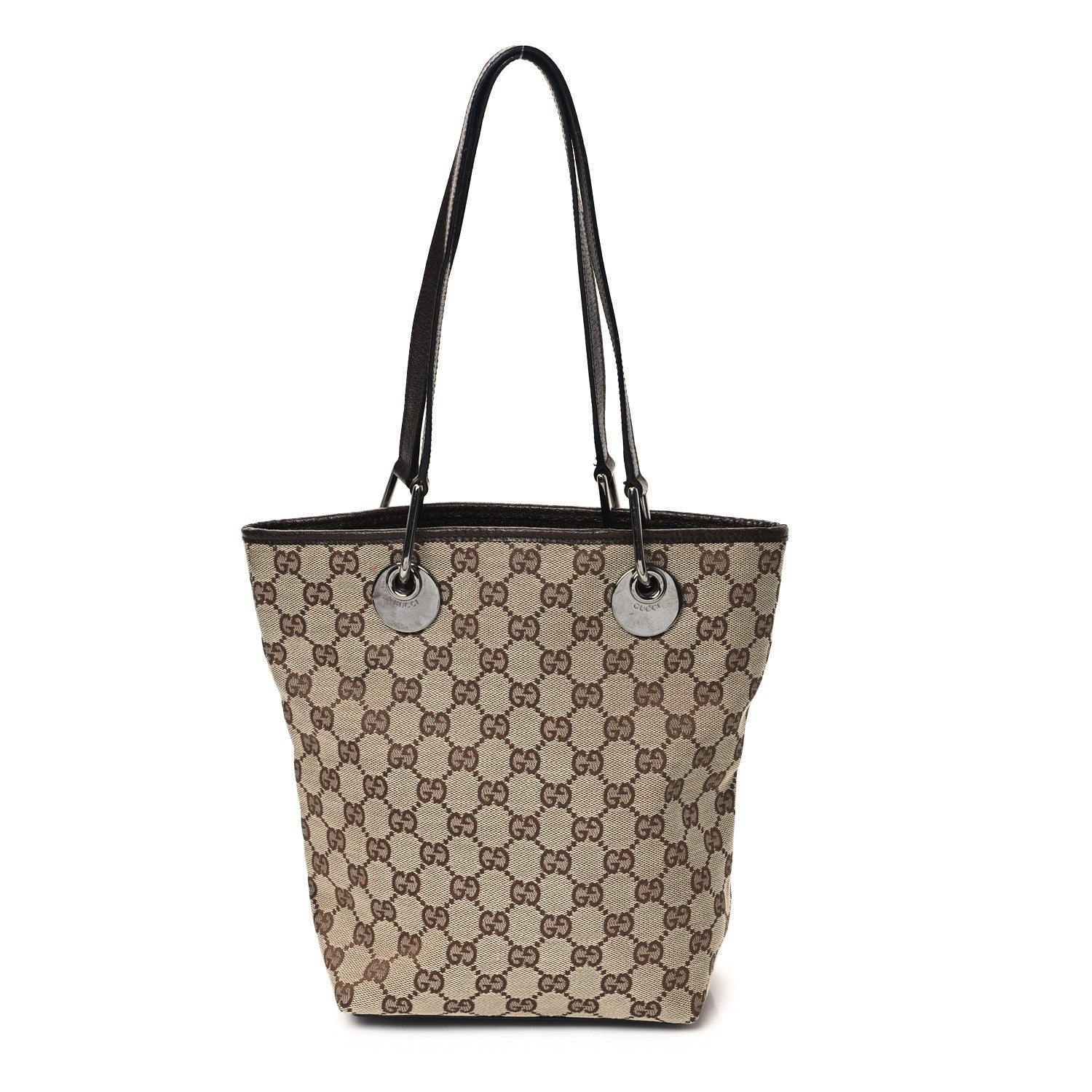 Gucci Monogram Small Eclipse Tote Brown 1 of 10