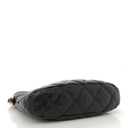 Chanel Lambskin Quilted CC Links Hobo Black 4 of 10