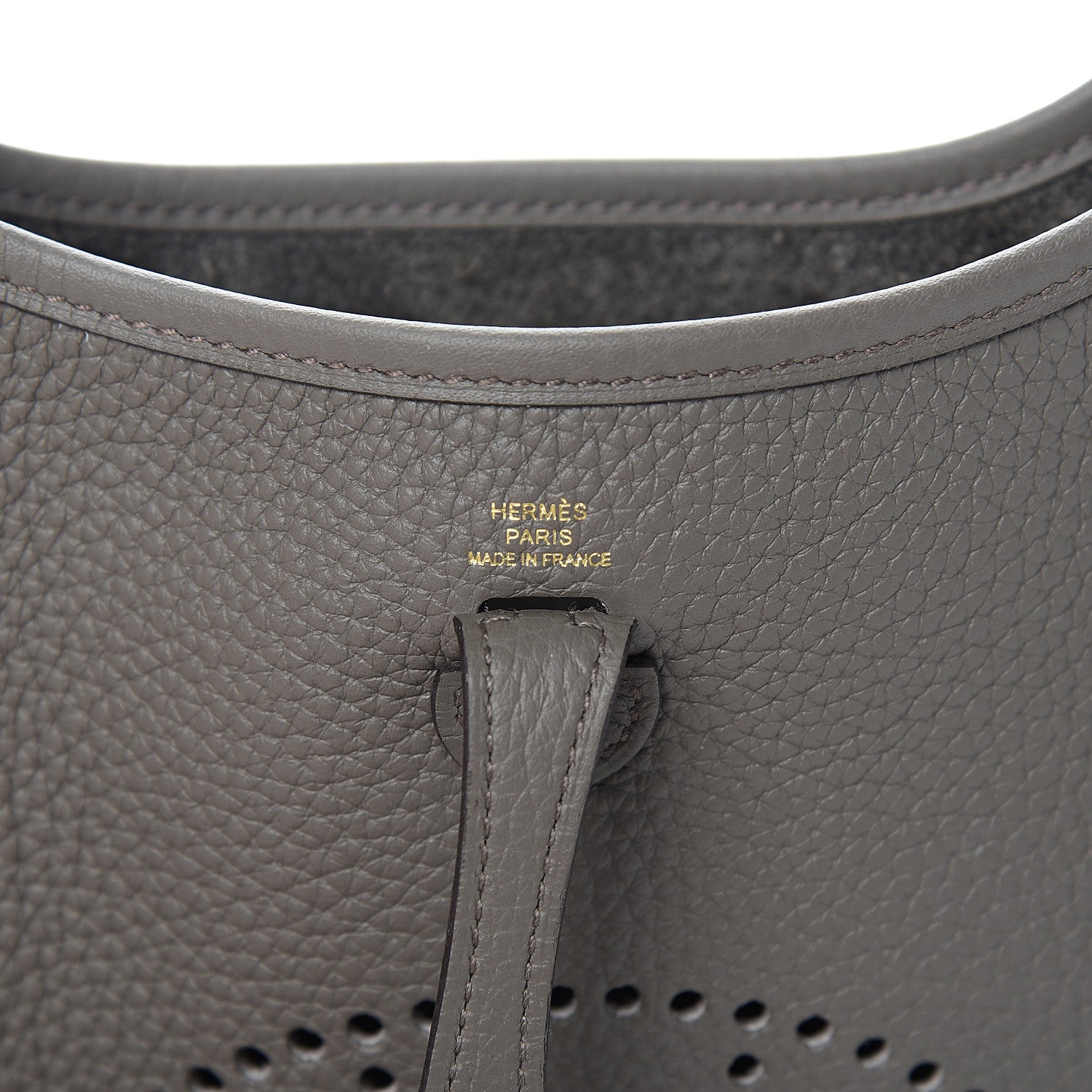 Hermes Taurillon Clemence Evelyne TPM Etain 5 of 9