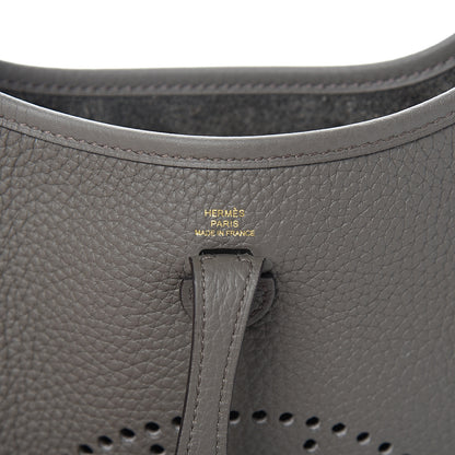Hermes Taurillon Clemence Evelyne TPM Etain 5 of 9