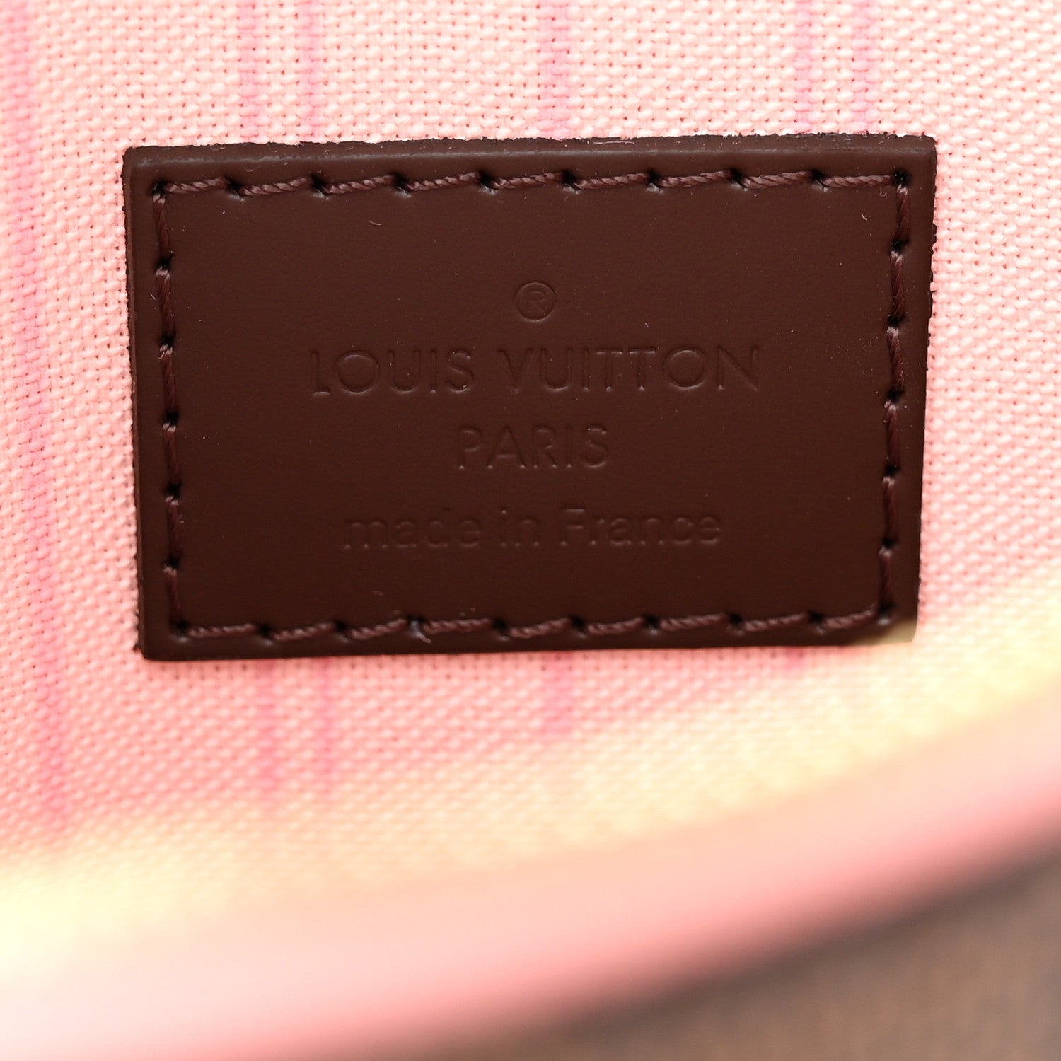 Louis Vuitton Damier Ebene Neverfull MM GM Pochette Rose Ballerine 6 of 6
