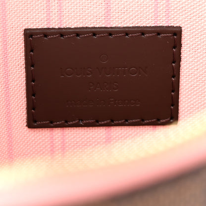 Louis Vuitton Damier Ebene Neverfull MM GM Pochette Rose Ballerine 6 of 6