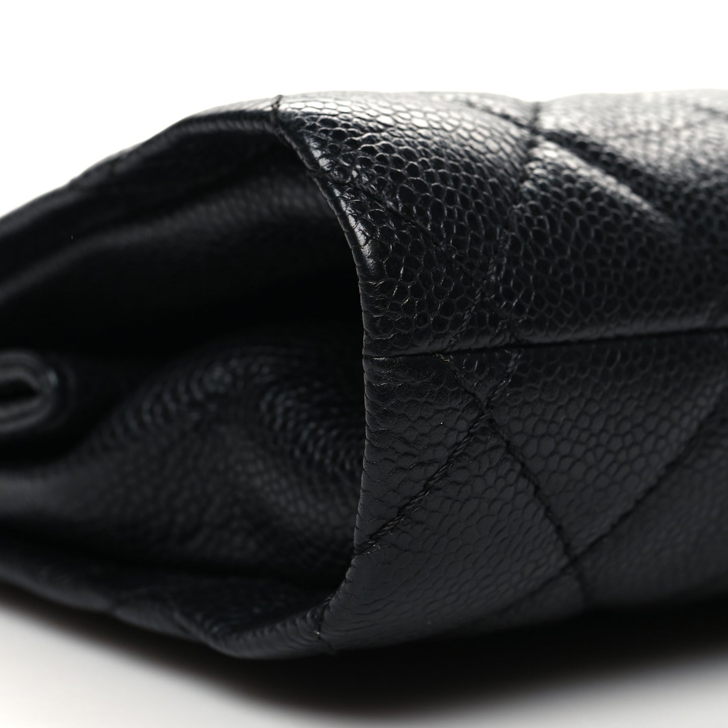 Caviar Quilted CC Clutch Pochette Black