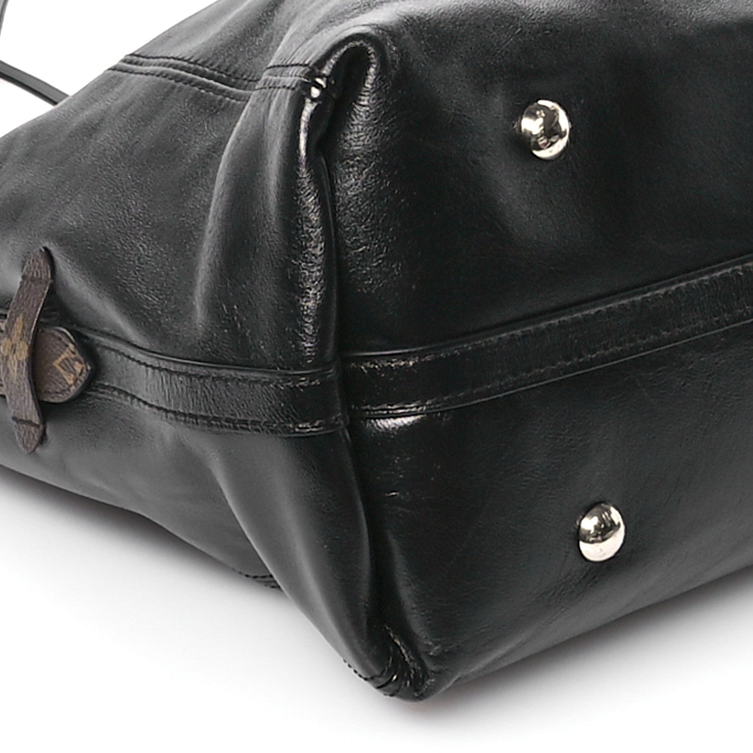 Louis Vuitton Lambskin CarryAll Vibe MM Black 9 of 11