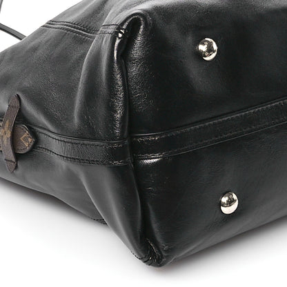 Louis Vuitton Lambskin CarryAll Vibe MM Black 9 of 11