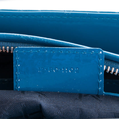 Christian Dior Patent Cannage Medium Lady Dior Blue 7 of 7
