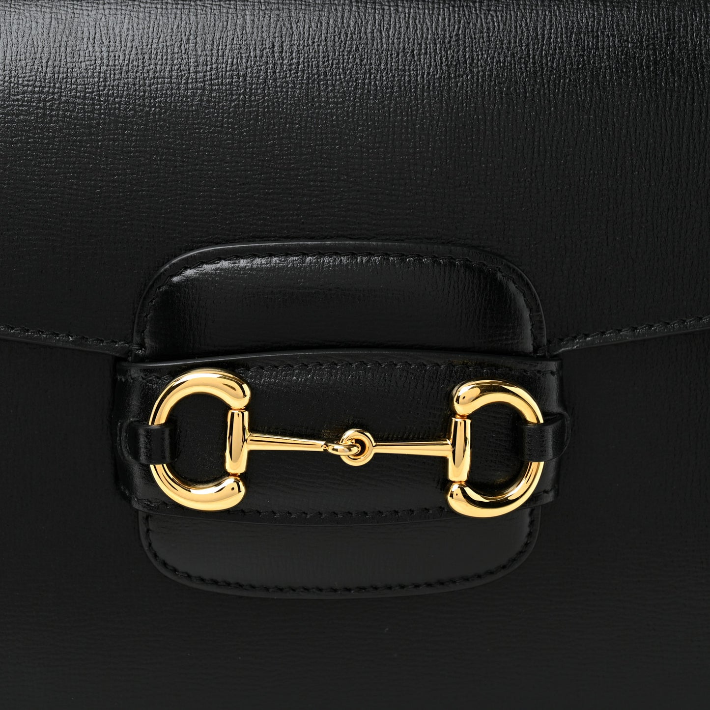 Azalea Calfskin Horsebit 1955 Shoulder Bag Black