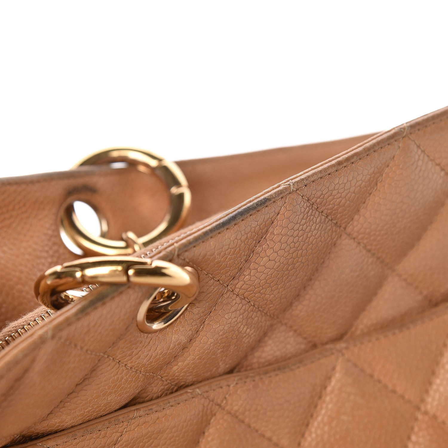 Chanel Caviar Quilted Grand Shopping Tote GST Beige 9 of 21