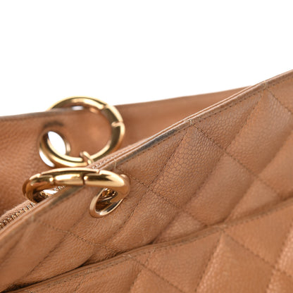 Chanel Caviar Quilted Grand Shopping Tote GST Beige 9 of 21