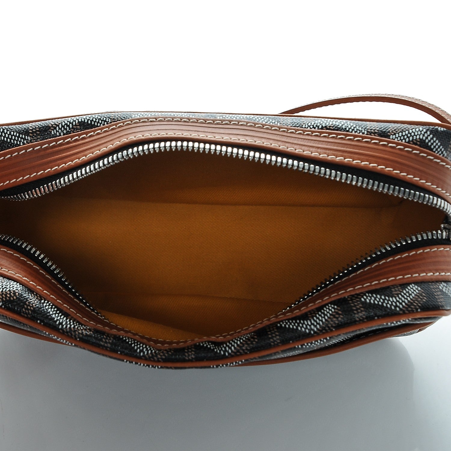 Goyard Goyardine Amacapvert Crossbody Bag Black Gold 5 of 6