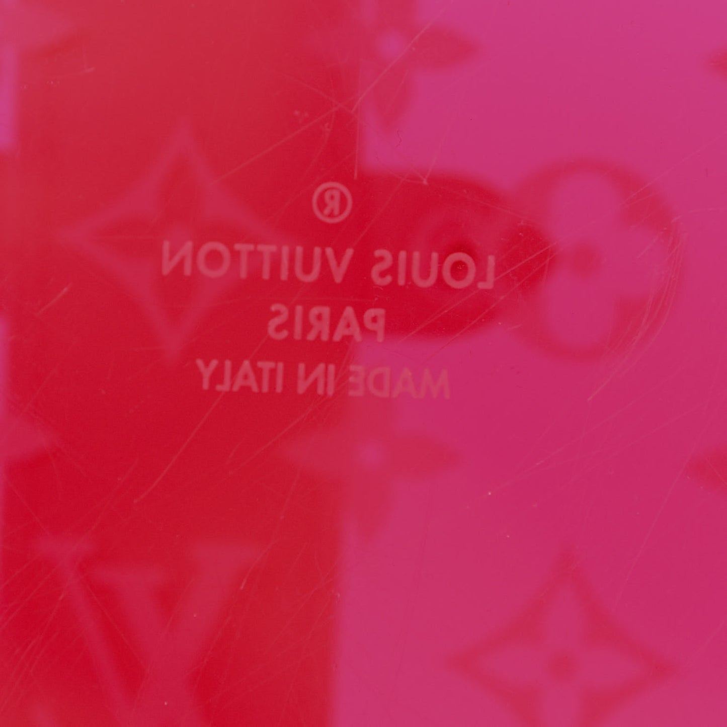 Transparent Plexiglass Box Scott Fluorescent Pink