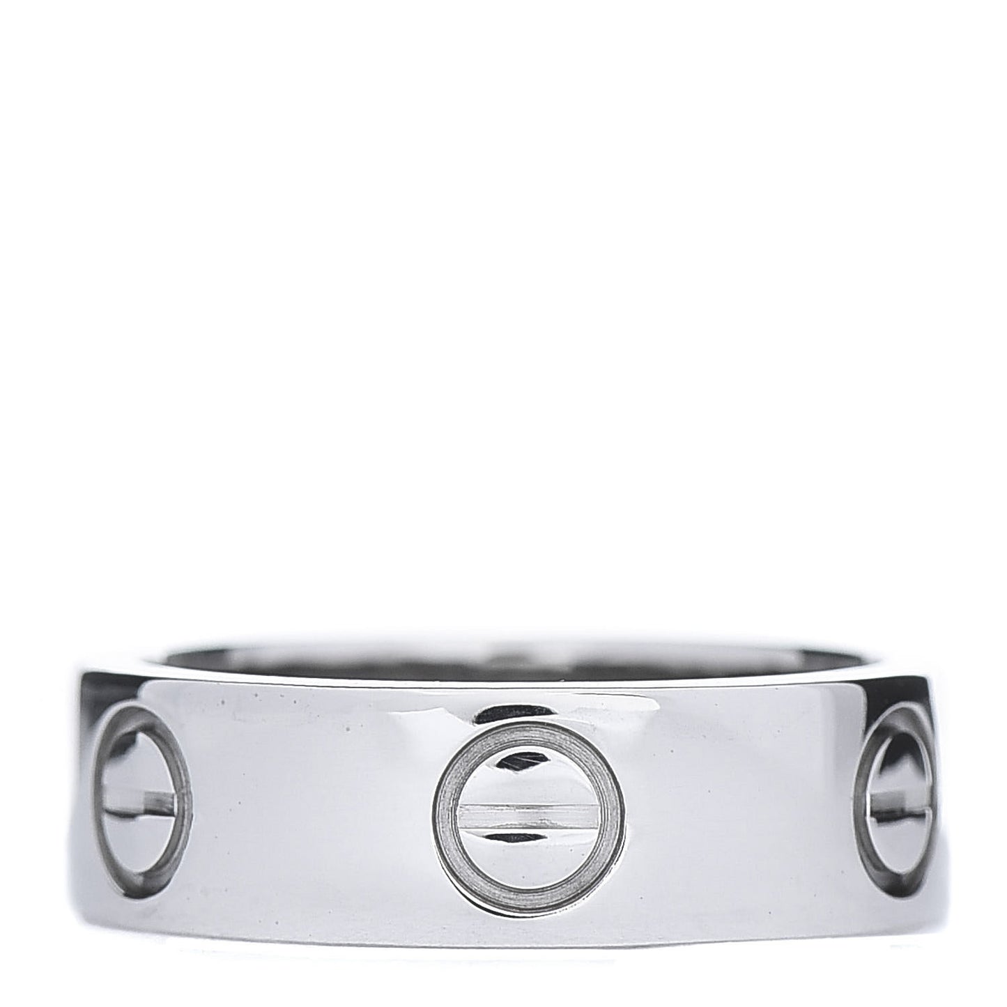 18K White Gold 5.5mm LOVE Ring 49 4.75