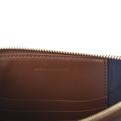 Burberry Haymarket Check Peyton Crossbody Clutch Bag Toffee 6 of 8