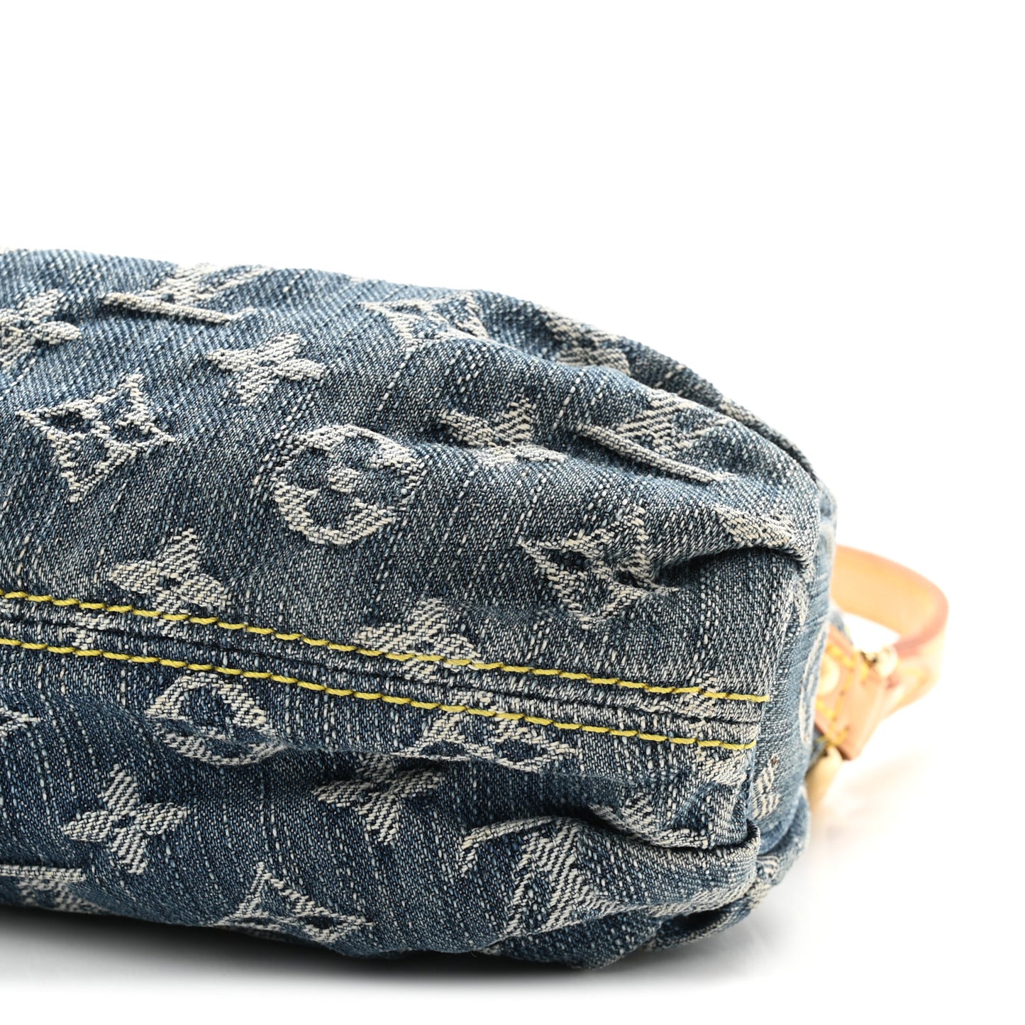 Monogram Denim Mini Pleaty Blue
