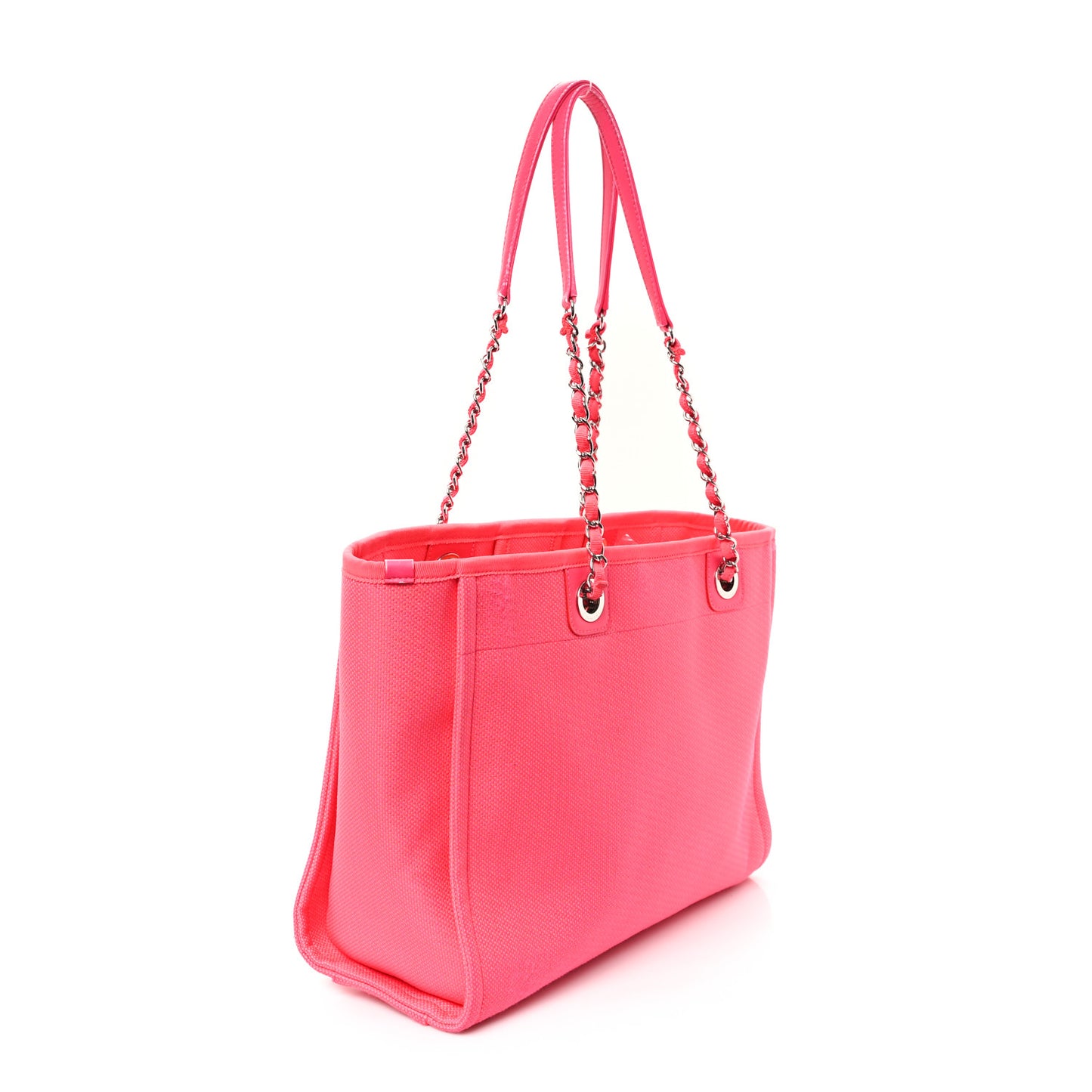 Mixed Fibers Small Deauville Tote Pink Orange